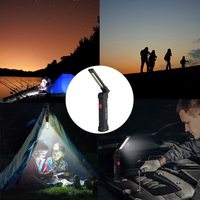 Lampe de travail LED rechargeable avec base magnétique Lampe de travail portable pliable à aimant puissant 1 acheteur