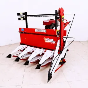Mini Rice Harvester Maize Harvesting Machine Wheat Reaper Binder Machine Wheat Crop Cutting Machine Wheat Straw Products 3 Rows