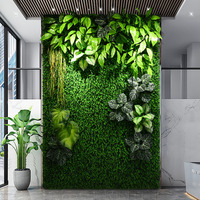 Panneau mural décoratif en verdure artificielle en plastique, léger et écologique, pour mariage, événement, scène, hôtel, intérieur