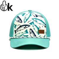 Gorra Trucker Deportiva Personalizada de 5 Paneles con Malla, Visera de Golf, Cuerda Ajustable, Impermeable, para Papá, con Logotipo Bordado en 3D