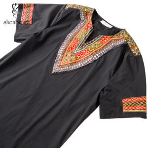 2019 men African clothes Dashiki print men Cotton Classic casual shirt male Basic top wholesale - Product Image 4