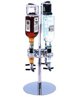 Distributeur de boissons rotatif mural pour bar à liqueurs, nouveau modèle à succès, 2 bouteilles, distributeur de vin, distributeur de boissons