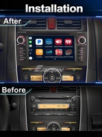 Lecteur DVD de voiture Android 16 Erisin ES9117A 7 pouces pour Toyota Auris 2007-2012, CarPlay sans fil, DSP, 8 Go, 128 Go, GPS, 4G