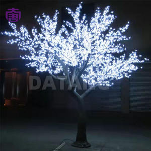 Arbre de cerisier artificiel avec éclairage LED pour la décoration de parcs, jardins et scènes de mariage en extérieur, ambiance romantique garantie - Product Image 2
