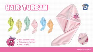 <span class=keywords><strong>Turbante</strong></span> para el Cabello Strange Us Monster - Toalla de Microfibra Tejida de Secado Rápido, Suave y Cómoda para Secar el Cabello - Product Image 2