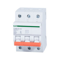 QJC 1 Polo disyuntores miniatura disyuntor 32A 3KA AC MCB mini disyuntor 1 polo MCB
