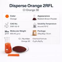 Colorant dispersé de haute qualité Jaune Brun ORANGE 30 2RFL LIE CHEN, poudre colorante pour polyester, matières premières, colorant de lavage Orange