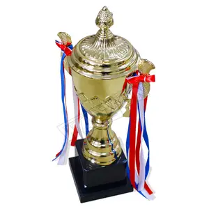 Custom Zin Alloy Super Big Soccer Trophy Cup Football Trophy 1 Pc Package