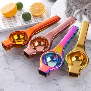 Per la casa E Accessori Per la Cucina In Acciaio Inox Colorato di Stampa A Mano Manuale di Frutta Limone Spremiagrumi Spremiagrumi