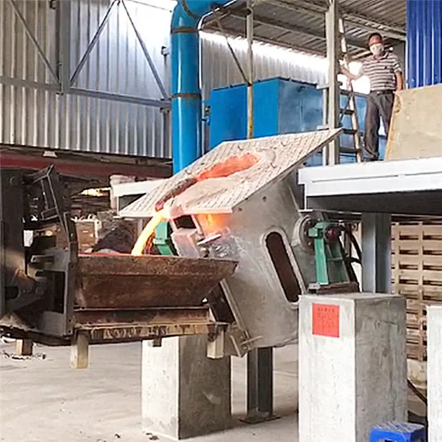 Aluminum shell melting furnace Induction Electric Iron Copper Brass Scrap Steel Melting Furnace