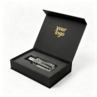 Boîte à bijoux écologique personnalisée de qualité supérieure avec impression UV, fermeture magnétique et insert en ruban