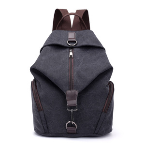 Hot Sale High Quality Women <b>Canvas</b> Fashion Shoulders Bag Big Capacity Travel <b>Backpack</b> Wholesale - Product Image 6