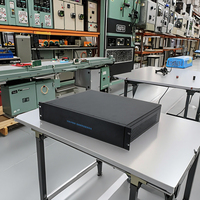 Boîtier électronique personnalisé 2U pour amplificateur, châssis de contrôle audio, boîtier rack pour projet PCB, amplificateur de puissance ATX