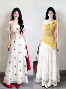 New Summer Casual Dress for <strong>Women</strong>, Elegant and Sexy Off Shoulder Street Printed Tube Skirt - Product Image 2