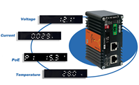 Injecteur PoE+ industriel intelligent géré par IA, 1 port, 30W, avec amplificateur de tension 9-54V, IEEE802.3at, pour utilisation industrielle difficile