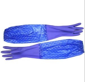 Guanti estesi per lavare i piatti in gomma monostrato da donna lavanderia estiva per pulizia della cucina guanti per lavare la casa - Product Image 1
