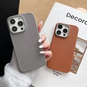 Nouvelle <span class=keywords><strong>coque</strong></span> de téléphone TPU antichoc, design gaufré uni, couleur unie, motif en <span class=keywords><strong>cuir</strong></span>, style professionnel pour <span class=keywords><strong>iPhone</strong></span> 11 17 16/14/13/<span class=keywords><strong>12</strong></span> - Product Image 4