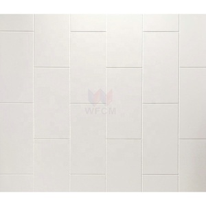 Panneau de <span class=keywords><strong>douche</strong></span> en marbre coulé 6'' x 12'' vertical lisse, revêtement mural de <span class=keywords><strong>douche</strong></span> en marbre cultivé haut de gamme pour salle de bain - Product Image 3