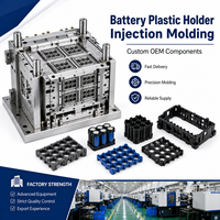 Support de batterie en plastique personnalisé, espaceur de cellules de batterie, moulage par injection, support de batterie au lithium OEM