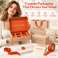 Boîtes d'expédition personnalisées haut de gamme en carton ondulé kraft, intérieur orange imprimé, pour les marques de beauté, de soins de la peau et de style de vie