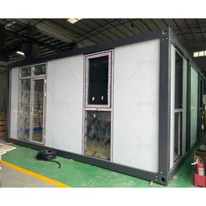 Low Cost 20FT Prefab Mobile Detachable Glass Container Office Storage Container House