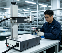 Machine de marquage laser UV de bureau compatible avec plusieurs matériaux pour le verre, le plastique et les circuits imprimés