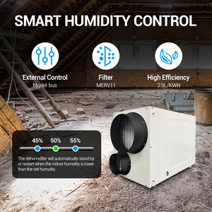 Desumidificador Comercial de 115V 95 Pints para Espaços Fechados e Casa Inteira - Product Image 3