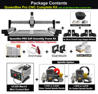 20% de réduction BulkMan3D 5050~1515 Tailles QueenBee Pro CNC Kit complet avec moteurs à boucle fermée UC300 Mach3 3N.m Routeur à bois 4 axes
