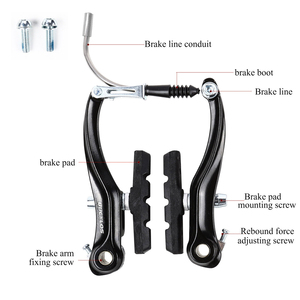 BUCKLOS yol dağ bisikleti düz çekme fren kaliper V fren BMX ön/arka tekerlek bisiklet fren kaliper - Product Image 3