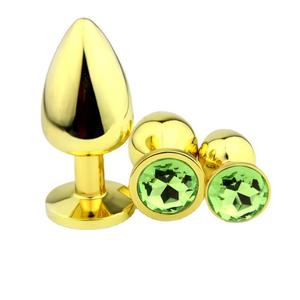 Золотая Анальная пробка из нержавеющей стали - Product Image 4