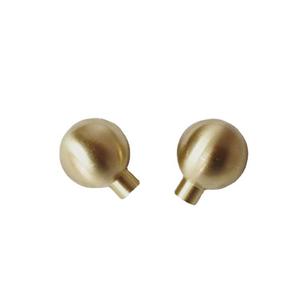 Solid Round <b>Copper</b> Cabinet <b>Knobs</b> 22x27mm Scandinavian Style Durable Furniture Handles - Product Image 1