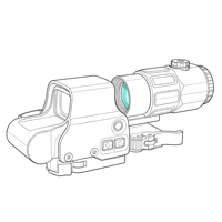 EXPS3 558 Red Dot Sight with G45 5X Magnifier Combo Compact Optical System FTS Mount Aluminum Housing - SPECPRECISION