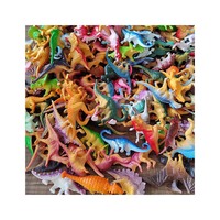 100 Buah Koleksi Dinosaurus Figur Dinosaurus Figur Aksi Lucu Model Koleksi Resin Mini 3D Dino Minaitures