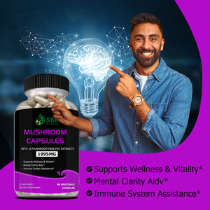 High Quality Mushroom Capsules with Boosts Energy Vitality Supports Wellness Vitality Nith 10 Mushroom Healthy Extracts - Product Image 6
