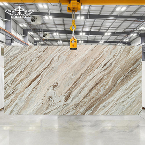 Losas Grandes de Mármol Pulido Natural Color Marrón Fantasía Personalizadas Goldtop, Baldosas Pulidas para Pared y Piso - Product Image 3