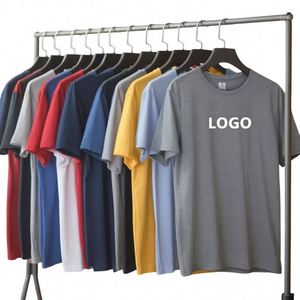 T-shirt de sport personnalisé en coton avec logo imprimé à l'écran, séchage rapide - Product Image 5