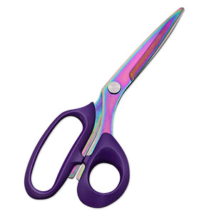 Lu Ban's Work Tailor Scissors Stainless Steel <b>Titanium</b> Plated Embroidery Cutting Fabric Lace Garment Scissors 2 Inch Opening - Product Image 2