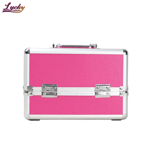 Estuche de <span class=keywords><strong>Maquillaje</strong></span> Profesional de Aluminio, Maletín de Cosméticos para Artistas, Bolsa de Viaje, Maleta de Belleza para Uñas con Gran Capacidad de Almacenamiento - Product Image 3