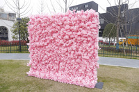Mur de fleurs artificielles en soie de haute qualité 5D/8D pour mariage, événement, Nouvel An chinois, décoration pour la maison, fête, toile de fond de scène