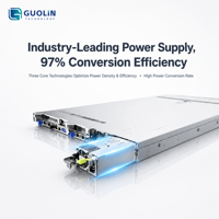 Serveur en rack 1U à double socket, calcul haute densité, serveur d'entreprise avancé, Intel Xeon DDR5 PCIe 5.0, serveur en rack