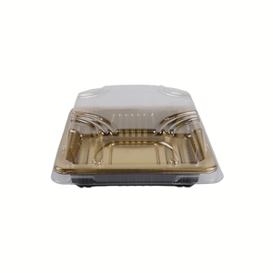 Factory Directly Sale <strong>Disposable</strong> Durable Plastic Food Container Packaging Sushi to Go Box Container square to Go <strong>Platter</strong> - Product Image 3