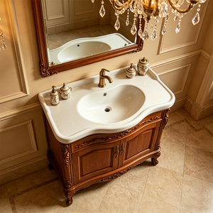 Vasque <span class=keywords><strong>de</strong></span> <span class=keywords><strong>salle</strong></span> <span class=keywords><strong>de</strong></span> <span class=keywords><strong>bain</strong></span> en céramique blanche <span class=keywords><strong>de</strong></span> style européen à trou unique, en promotion, en stock pour hôtel ou usage domestique - Product Image 1