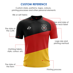 Camisetas de Fútbol Personalizables al por Mayor, Transpirables, con Mangas, Selección Nacional de Alemania, Copa <span class=keywords><strong>Mundial</strong></span> 2026 - Product Image 6
