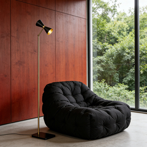 Nordic Floor <b>Lamp</b> Metal Modern Living Room <b>Study</b> Adjustable Bedroom Bedside Floor Light Vertical Standing Light for Hotel Villa - Product Image 3