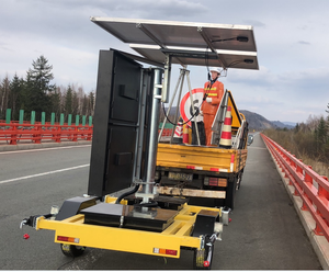 Năng lượng mặt trời 5 màu sắc có thể thay đổi di chuyển dấu hiệu <span class=keywords><strong>LED</strong></span> hiển thị tin nhắn màn hình di động biến tin nhắn đăng bảng tàu điện ngầm ngoài trời dẫn đăng ký - Product Image 5