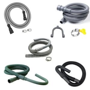 Ensemble de tuyaux de vidange universels flexibles pour <span class=keywords><strong>lave</strong></span>-linge et <span class=keywords><strong>lave</strong></span>-<span class=keywords><strong>vaisselle</strong></span>, connecteur, <span class=keywords><strong>tuyau</strong></span> ondulé - Product Image 5