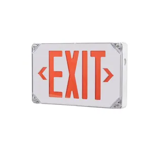 Superior Quality American Standard Waterproof IP65 LED Emergency Exit Sign Light Rechargeable Exit Sign Light