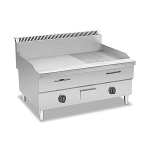 Plaque chauffante à gaz Teppanyaki de 1.05 mètres avec friteuse prix de gros commercial cuisinières à gaz avec plaque chauffante - Product Image 6