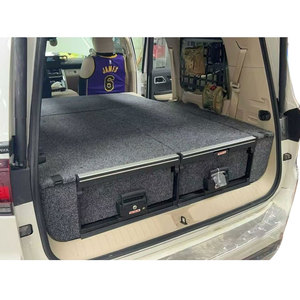 LC300 LX600 <b>Drawer</b> System VRD4X4 Rear Dual <b>Roller</b> <b>Drawer</b> System for Toyota Land Cruiser 300 <b>with</b> Fridge Slide and Side Panels - Product Image 4