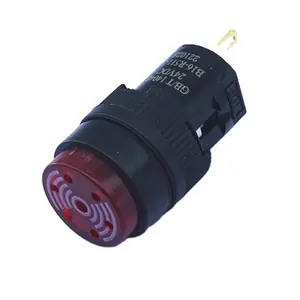 Prezzo di fabbrica Benlee produce 16MM plug-in impermeabile terminale colore rosso AC DC allarme buzzer 12V 24v